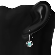 Turquoise Sterling Silver Earrings, e367